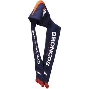 NEW NFL Denver Broncos Knit Hooded Winter Scarf